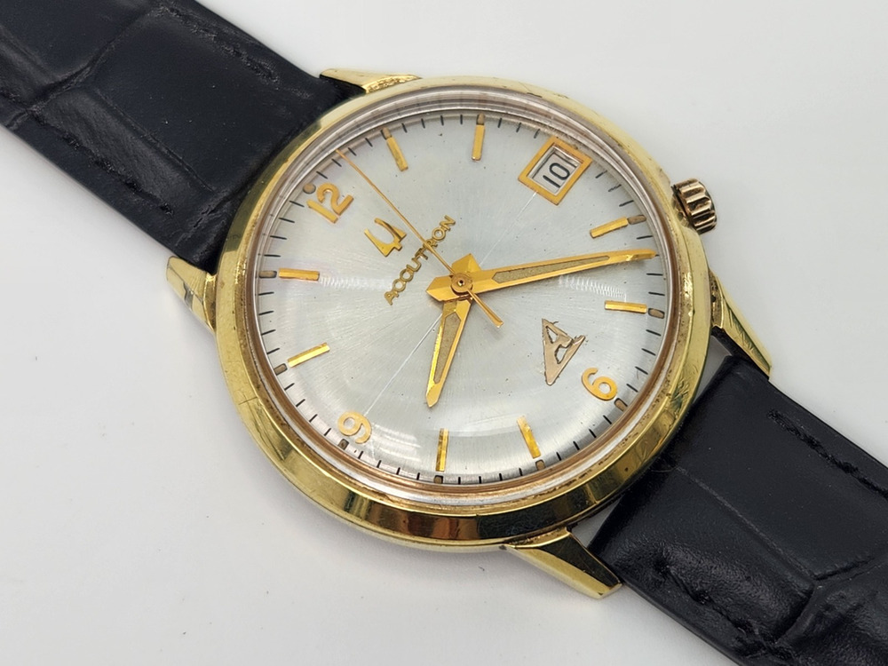 1976 Bulova Accutron 10K Gold Plated Cal 2181 Mens Dress Watch Date
